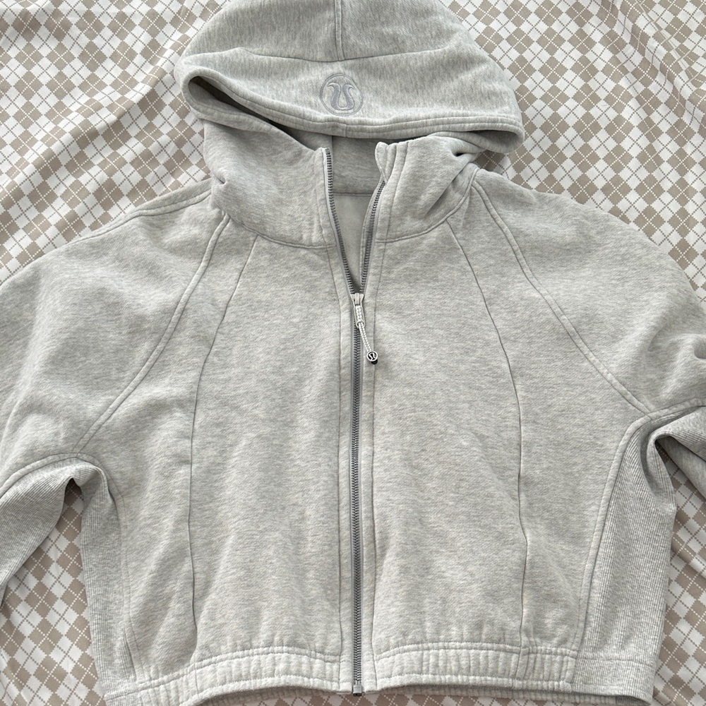 Gray Lululemon Zip-Up Hoodie